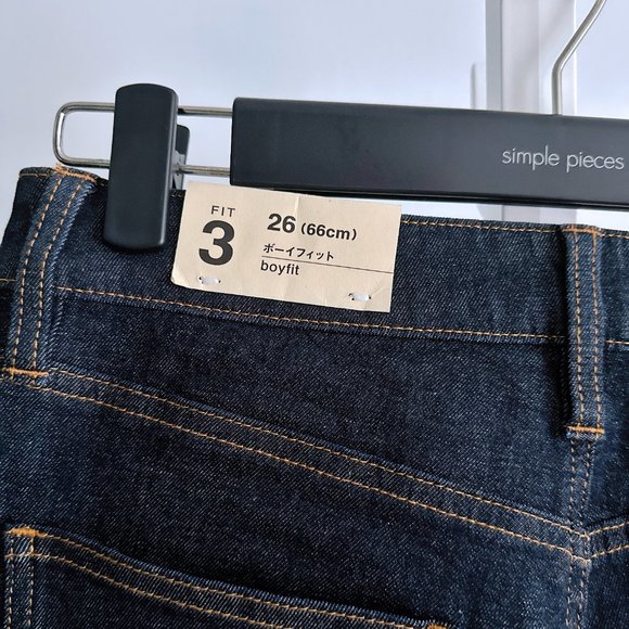 Muji Women's 4 Way Stretch Denim Boyfriend Fit - Size 26 - Picture 11 of 11